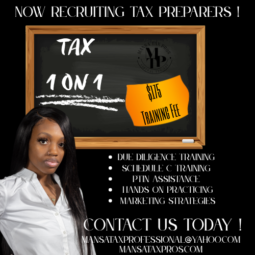 I Want To Become A Tax Preparer!